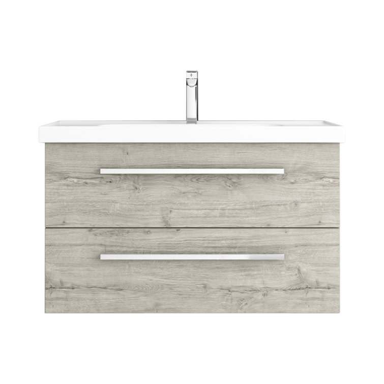 Orren Ellis Hancock 36" WallMounted Single Bathroom Vanity Set